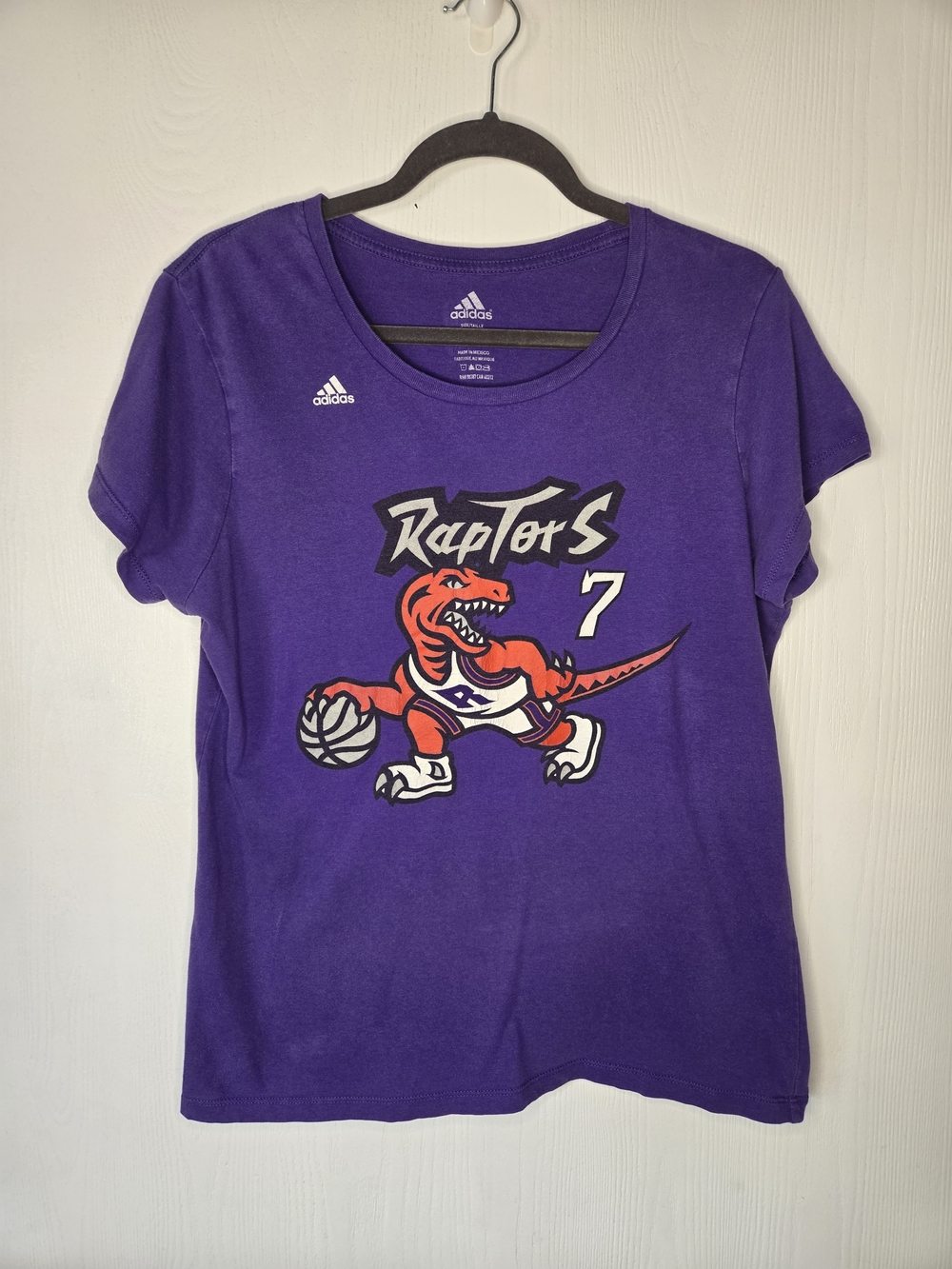 adidas Purple Raptors Graphic Short Sleeve Tee